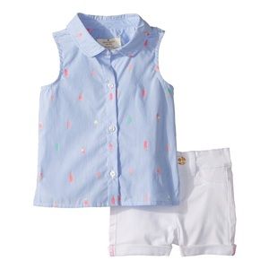 Kate Spade New York Kids Baby Girl's Mini Ice Cream Pops Shorts Set